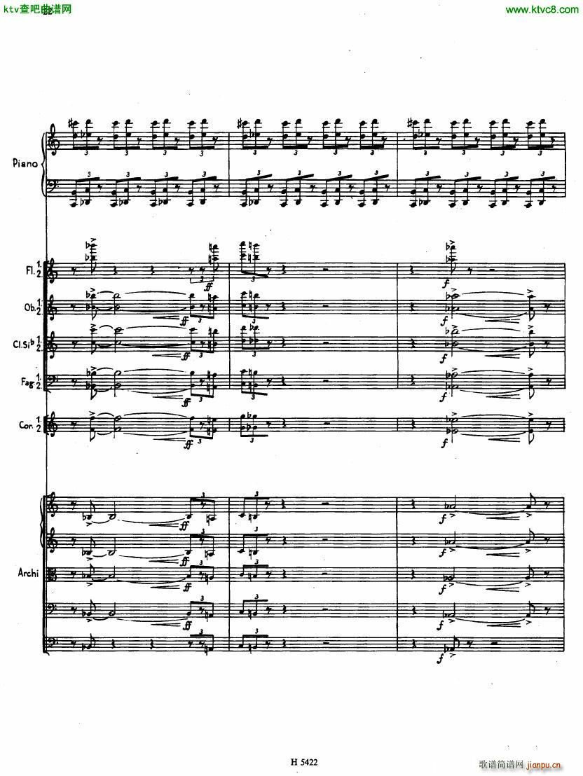 Fiser concerto da camera for piano full score(钢琴谱)20