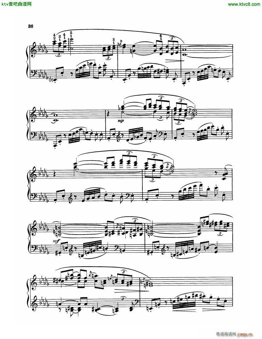 Ferrata Serenata Romanesca in Db major(钢琴谱)1