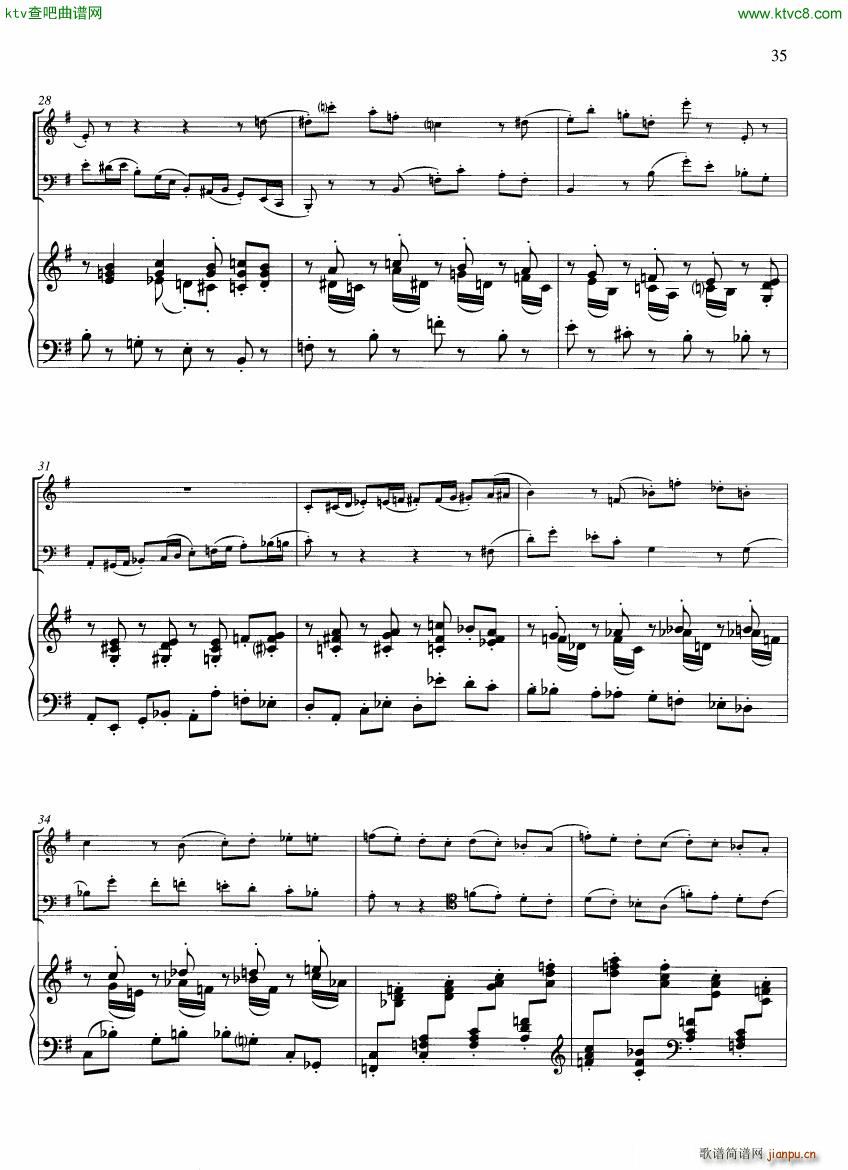 Francaix Trio for oboe bassoon and piano 二(钢琴谱)8