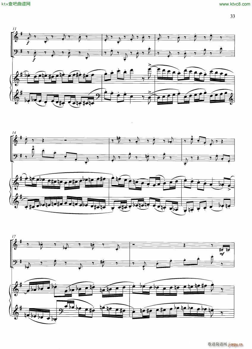 Francaix Trio for oboe bassoon and piano 二(钢琴谱)6