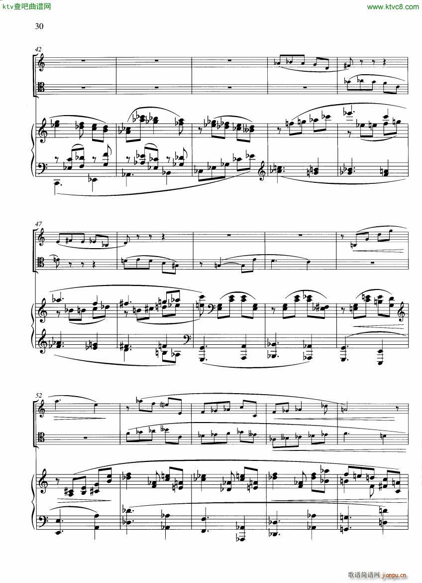 Francaix Trio for oboe bassoon and piano 二(钢琴谱)3