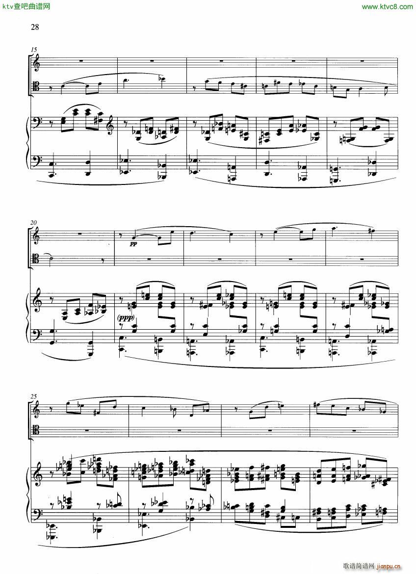 Francaix Trio for oboe bassoon and piano 二(钢琴谱)1