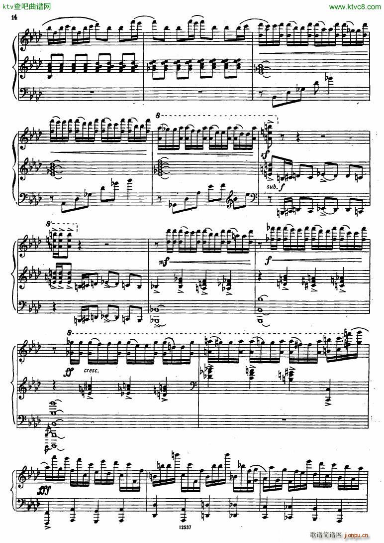 Flyarkovsky 6 preludes and fugues(钢琴谱)14