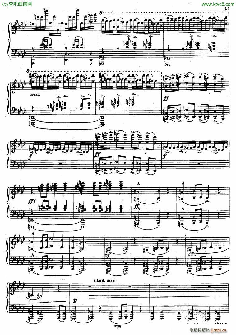 Flyarkovsky 6 preludes and fugues(钢琴谱)17