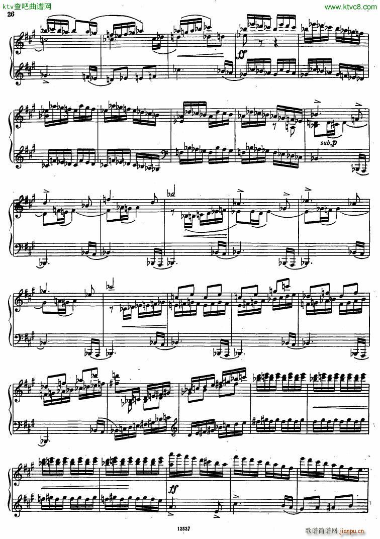 Flyarkovsky 6 preludes and fugues(钢琴谱)26