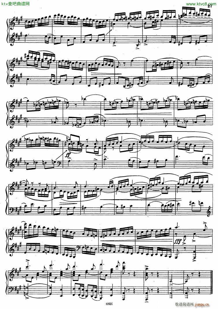 Flyarkovsky 6 preludes and fugues(钢琴谱)27