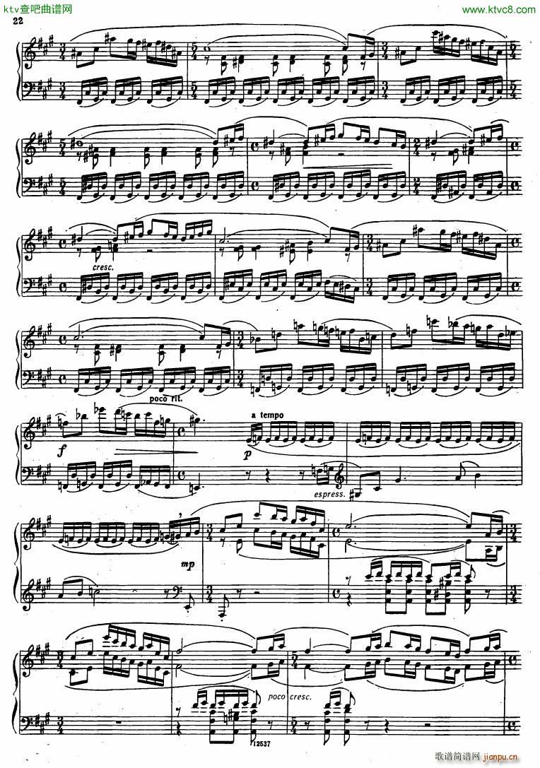 Flyarkovsky 6 preludes and fugues(钢琴谱)22