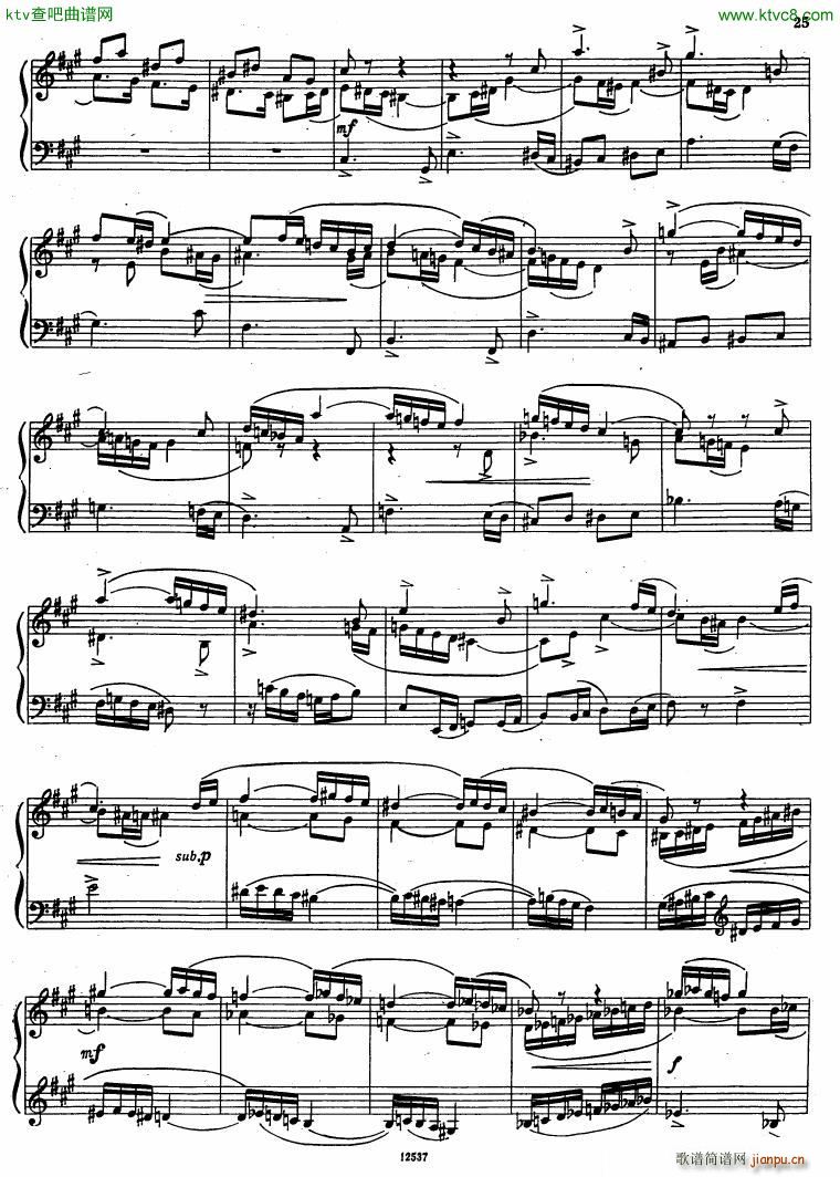 Flyarkovsky 6 preludes and fugues(钢琴谱)25