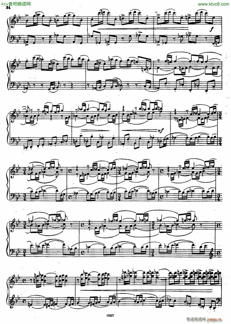 Flyarkovsky 6 preludes and fugues(钢琴谱)34