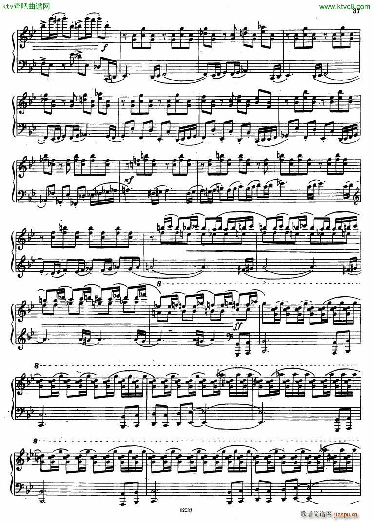 Flyarkovsky 6 preludes and fugues(钢琴谱)37