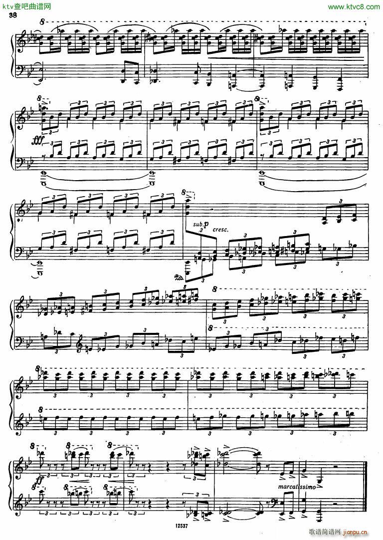 Flyarkovsky 6 preludes and fugues(钢琴谱)38