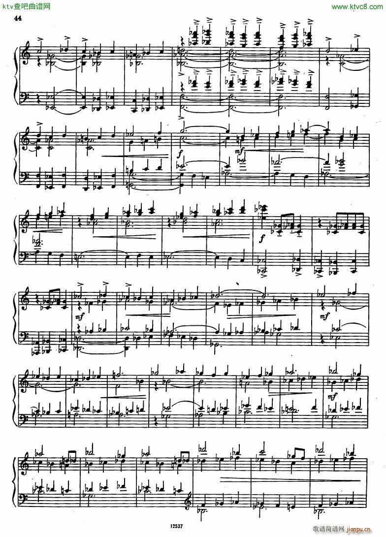 Flyarkovsky 6 preludes and fugues(钢琴谱)44