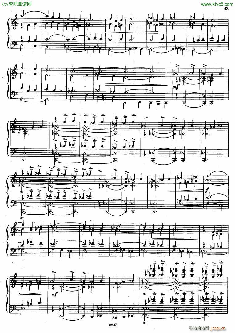 Flyarkovsky 6 preludes and fugues(钢琴谱)43