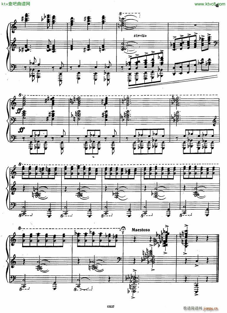 Flyarkovsky 6 preludes and fugues(钢琴谱)41