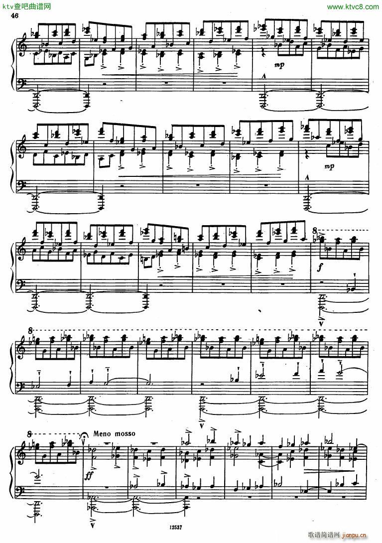 Flyarkovsky 6 preludes and fugues(钢琴谱)46