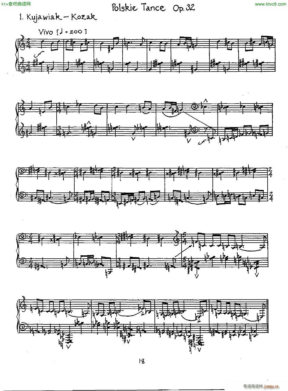 Finnissy 32 Four Polskie Tanze(钢琴谱)1