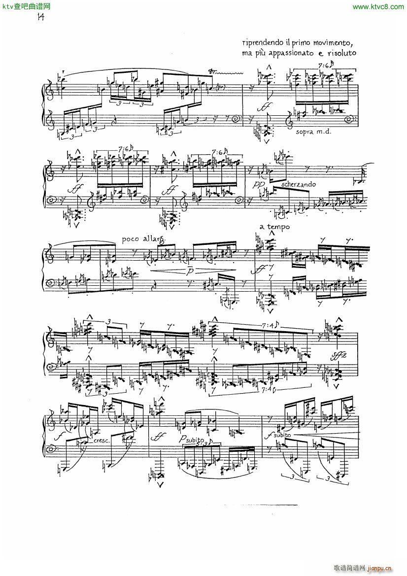 finnissy michael verdi transcription no 02(钢琴谱)7