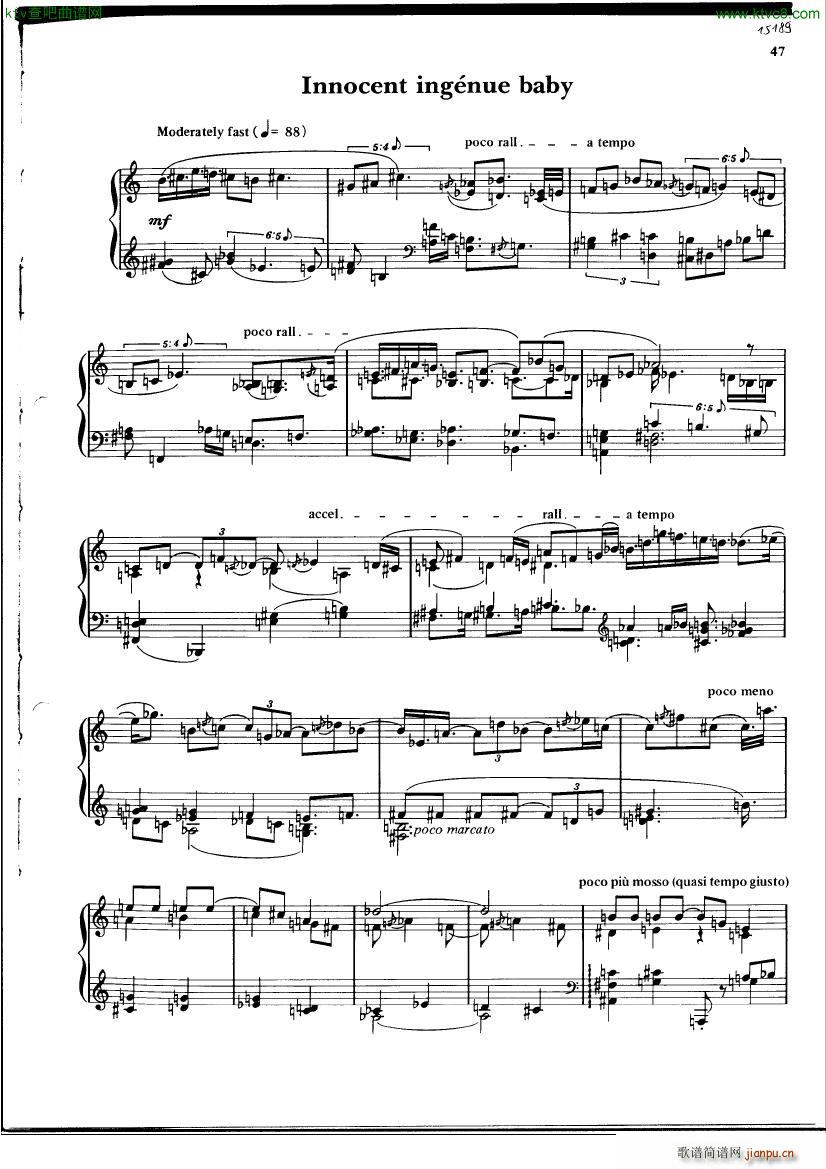 finnissy gershwin solo pieces 二(钢琴谱)8
