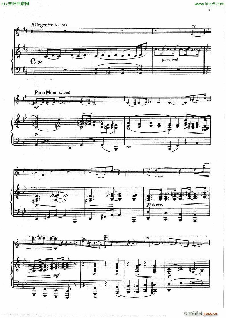 Gershwin Heifetz 4 Pieces from Porgy Bess(钢琴谱)5