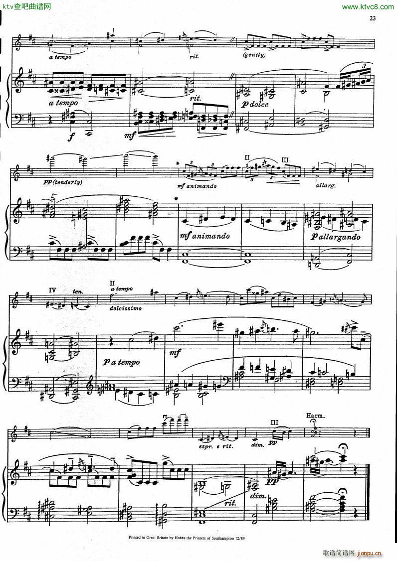 Gershwin Heifetz 4 Pieces from Porgy Bess(钢琴谱)20