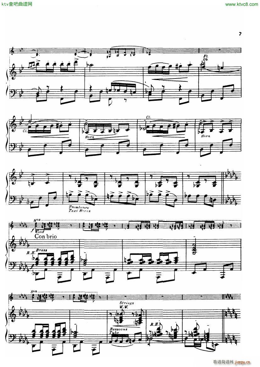 Gershwin Daly An american in paris(钢琴谱)6