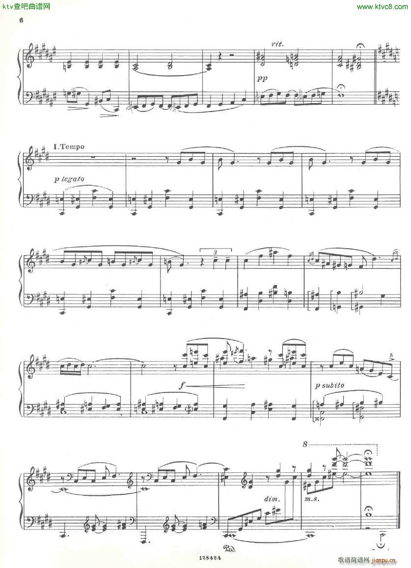 Gershwin 3 Preludes(钢琴谱)6
