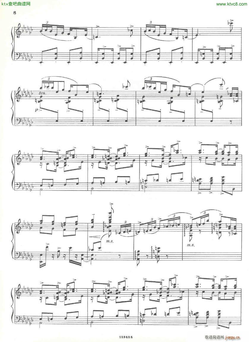 Gershwin 3 Preludes(钢琴谱)8