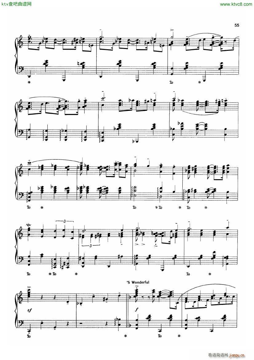 Gershwin wodehouse wonderful(钢琴谱)6
