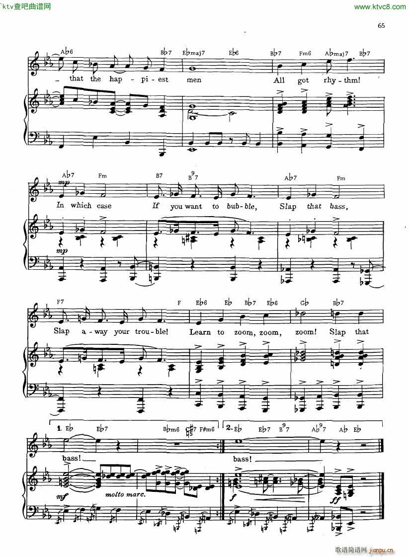 Gershwin The Greatest Songs Part 1 二(钢琴谱)15