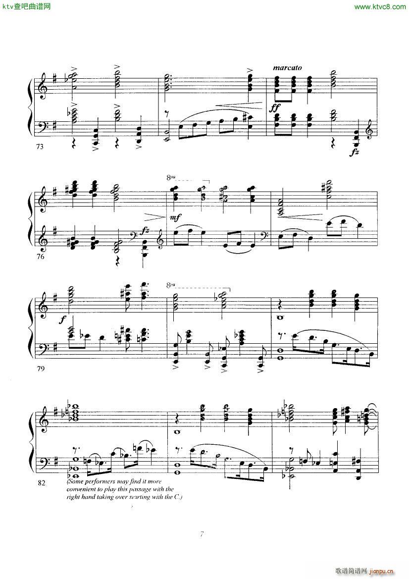 Gershwin Somebody Loves Me Arranged by Ferde Grofé(钢琴谱)7