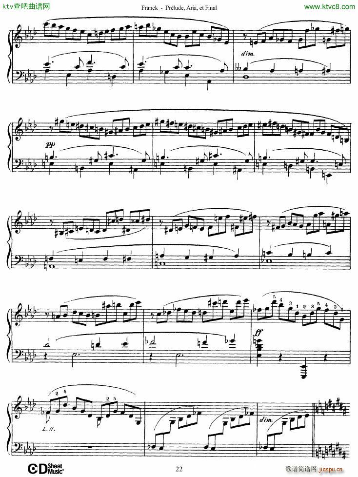 Franck Prélude Aria et Final(钢琴谱)22
