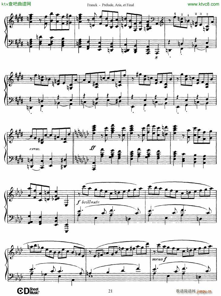 Franck Prélude Aria et Final(钢琴谱)21