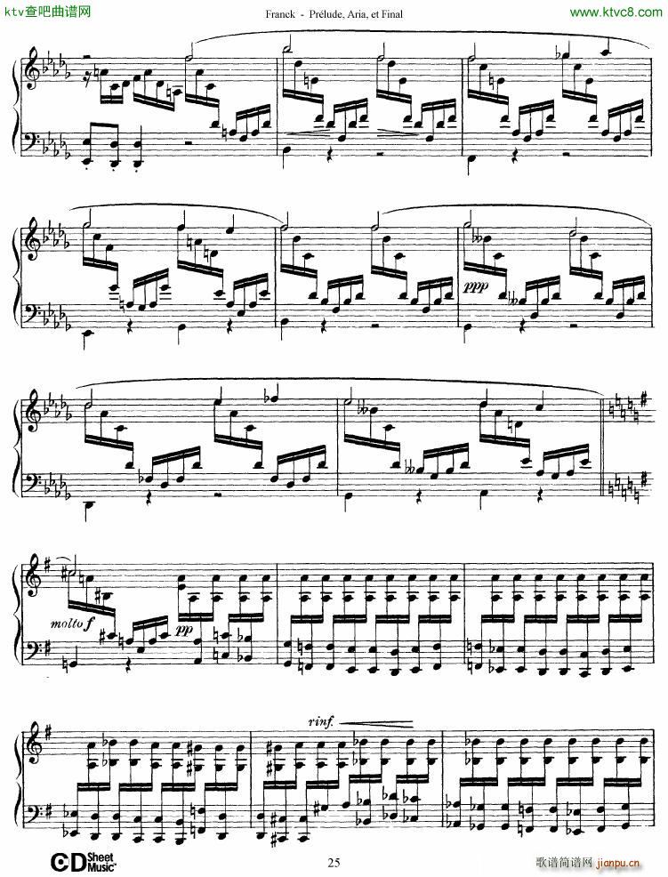 Franck Prélude Aria et Final(钢琴谱)25