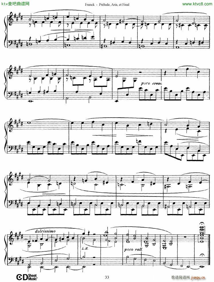 Franck Prélude Aria et Final(钢琴谱)33