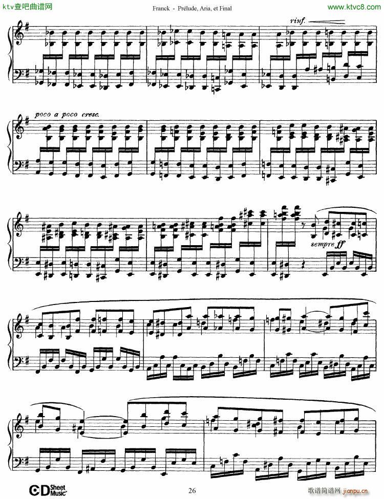 Franck Prélude Aria et Final(钢琴谱)26