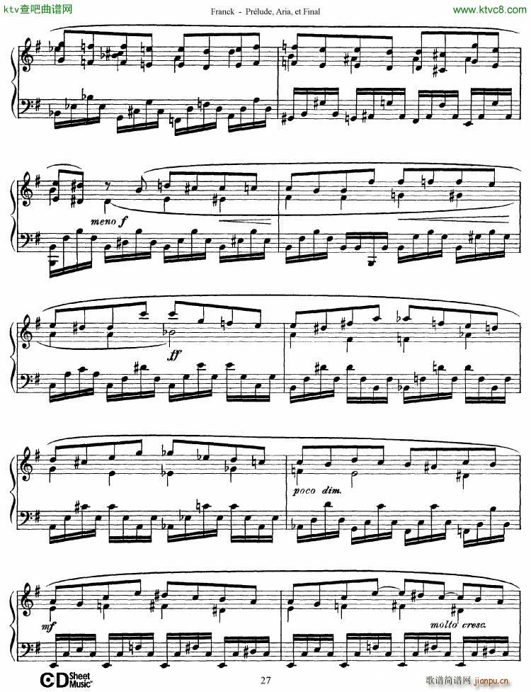 Franck Prélude Aria et Final(钢琴谱)27