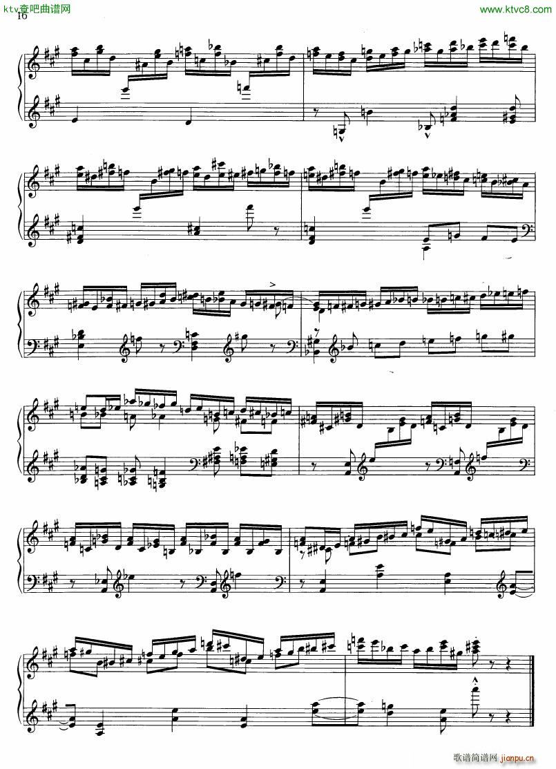 Francaix Toccata(钢琴谱)5