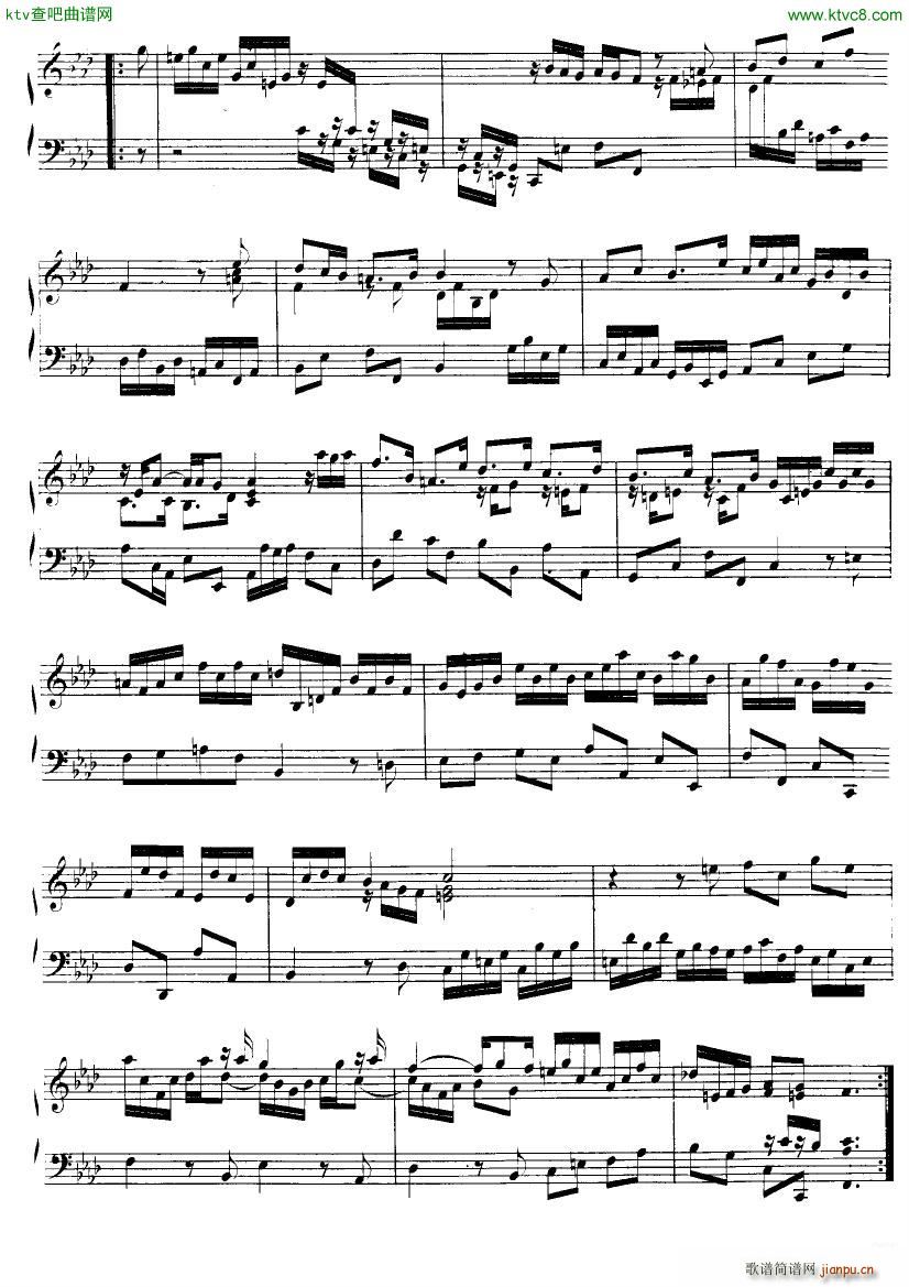 Handel Suite in F minor G193 197(钢琴谱)5