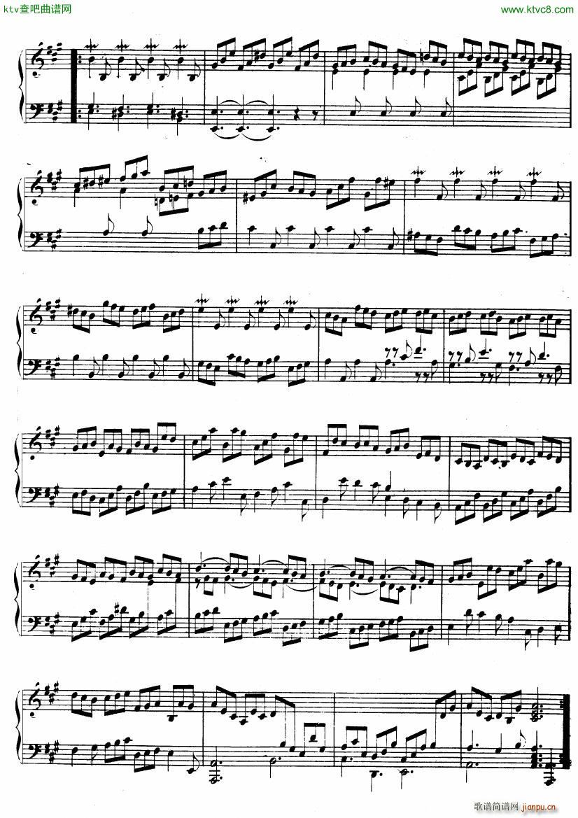 Handel Suite in A major G1 4(钢琴谱)5