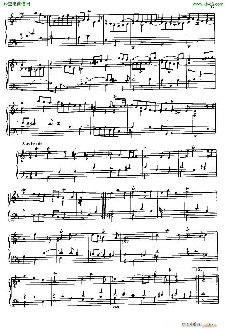 H ndel 1 Suiten for Piano Book 2(钢琴谱)16