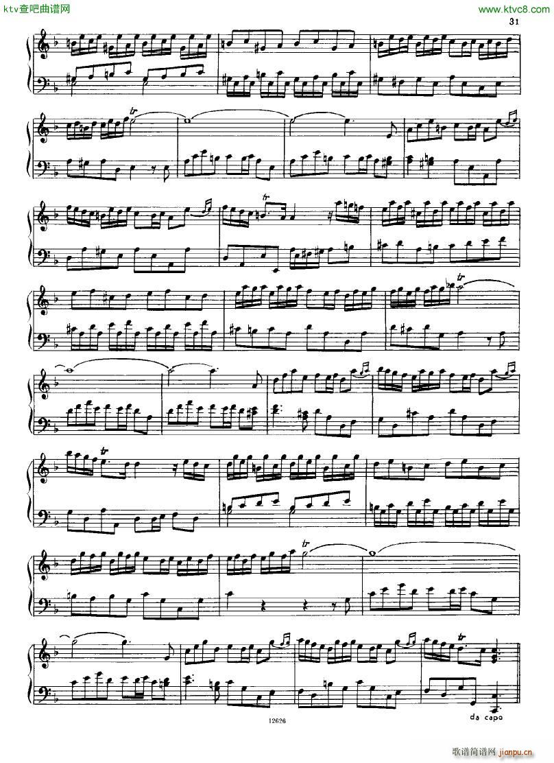 H ndel 1 Suiten for Piano Book 2(钢琴谱)32