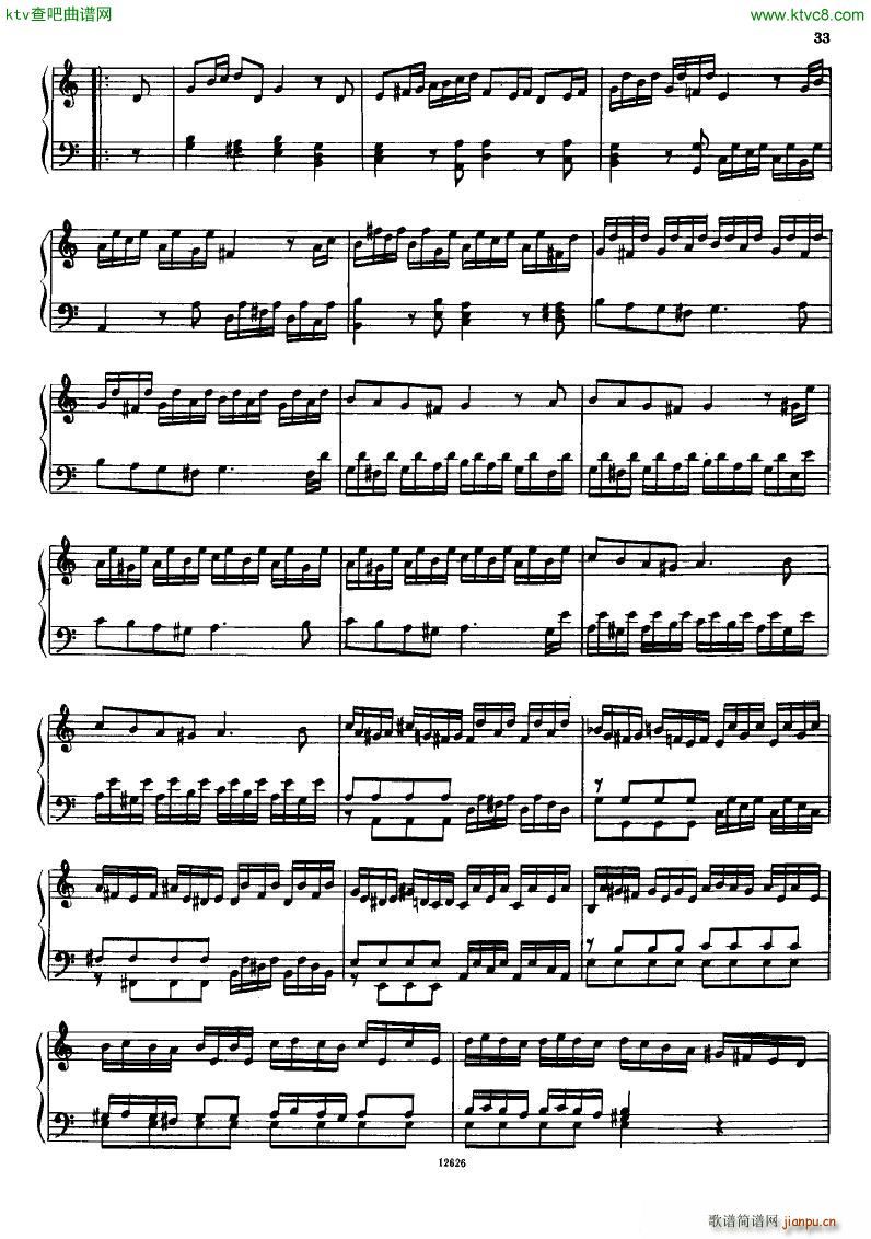 H ndel 1 Suiten for Piano Book 2(钢琴谱)34