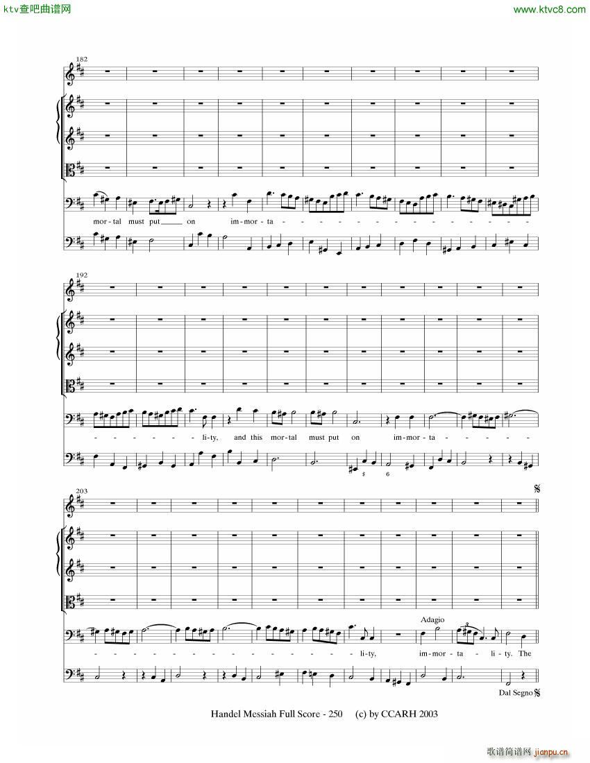 G F Handel Messiah Open Score 七(钢琴谱)9