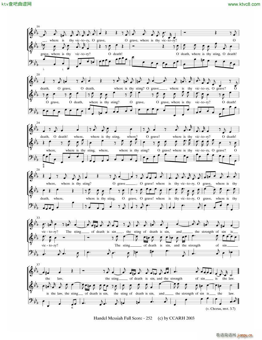 G F Handel Messiah Open Score 七(钢琴谱)11