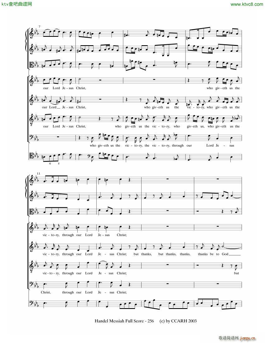 G F Handel Messiah Open Score 七(钢琴谱)14