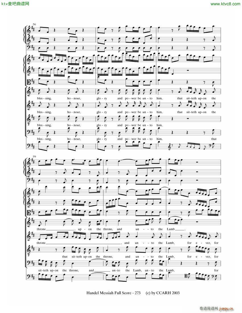 G F Handel Messiah Open Score 七(钢琴谱)32