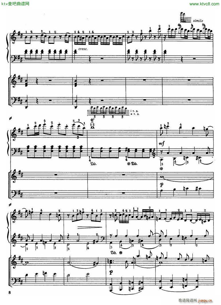 Haydn Piano Concerto in D Major 2pf(钢琴谱)6