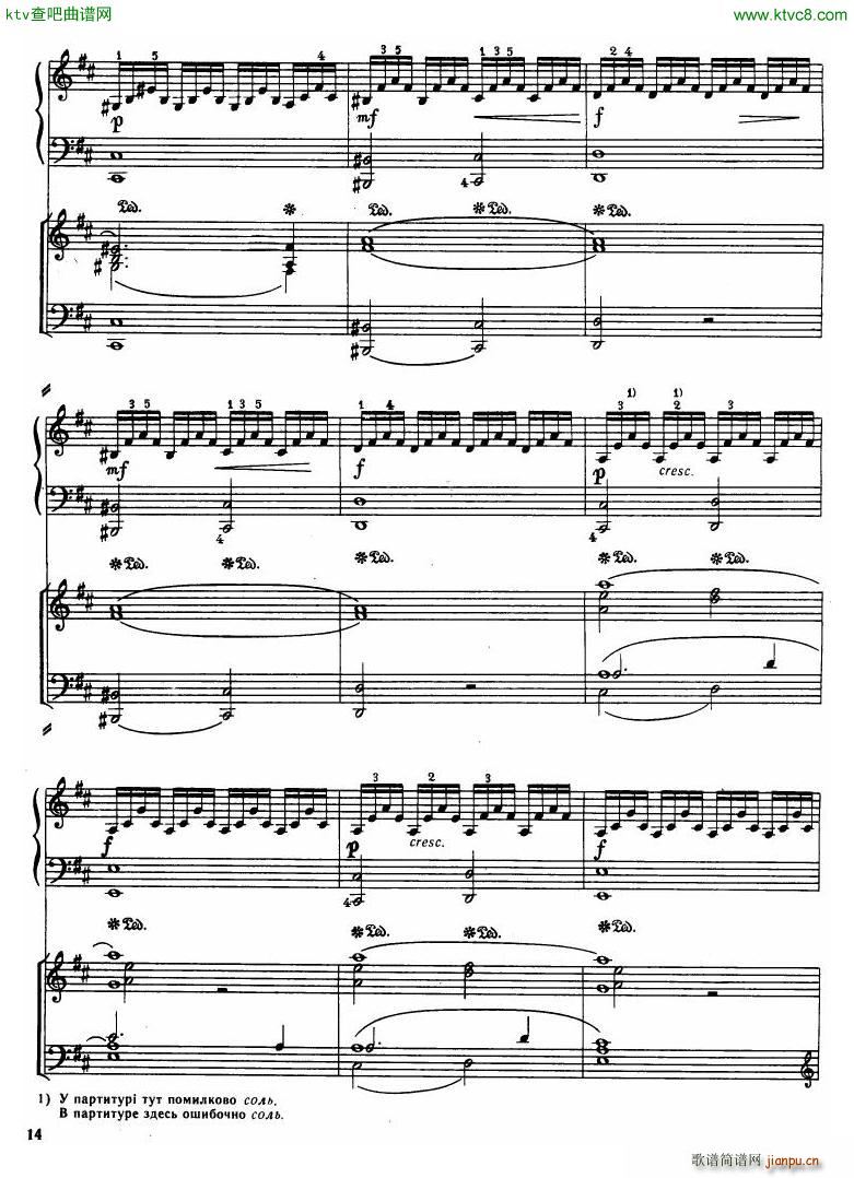 Haydn Piano Concerto in D Major 2pf(钢琴谱)12