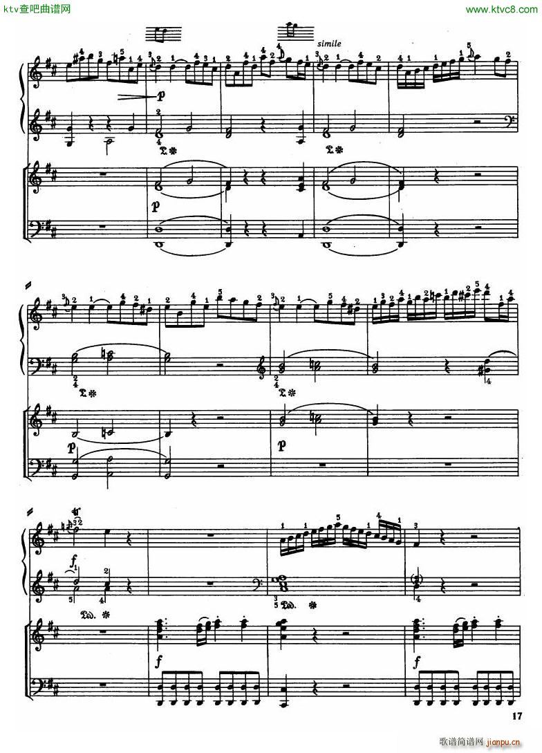 Haydn Piano Concerto in D Major 2pf(钢琴谱)15