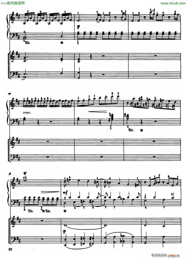 Haydn Piano Concerto in D Major 2pf(钢琴谱)18